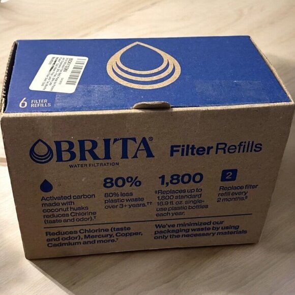 Brita Refillable Filter Packs for Pitchers Dispensers BPA Free 6 count  NEW - Picture 9 of 10